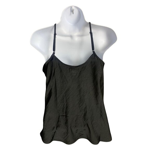 A New Day Women's Black Adjustable Strap Tank Top Detachable Rose Detail Size XS - Picture 7 of 10